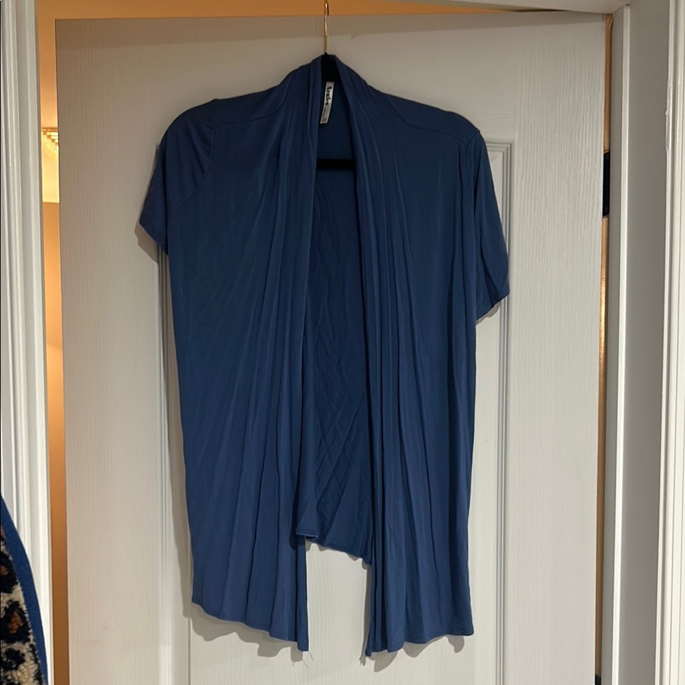 Azules Blue Open-Front Shrug